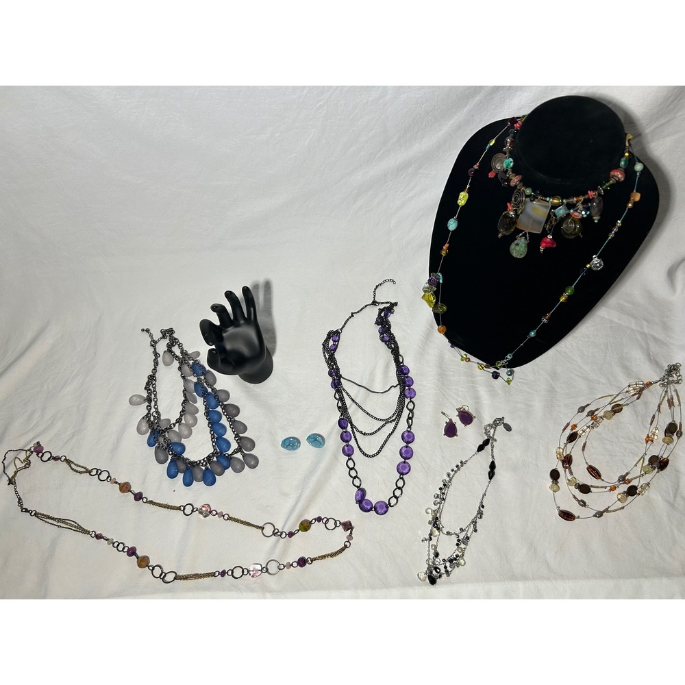 2-3lbs Lot Of‎ Assorted Women's Necklaces Bracelets Earrings Jewelry Fashion